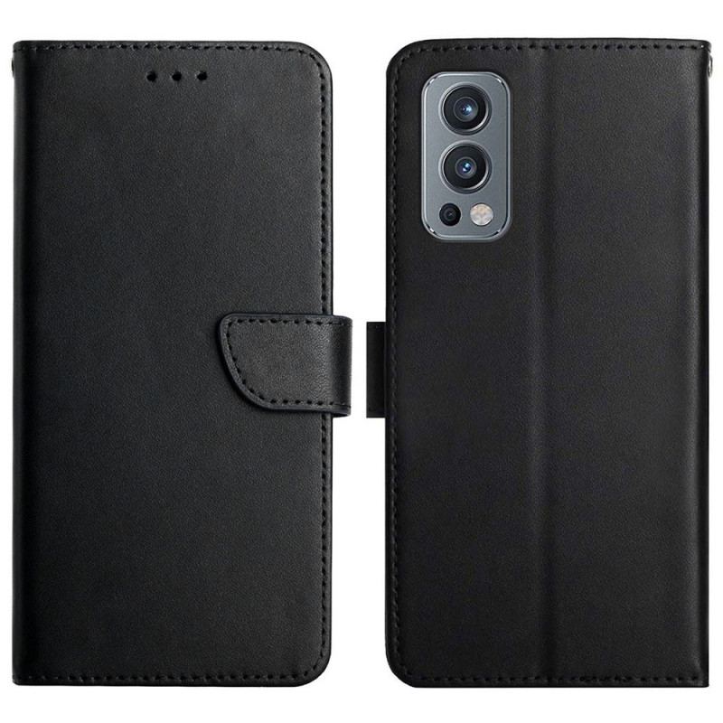 Capa Flip Para OnePlus Nord 2 5G Couro Napa Genuíno