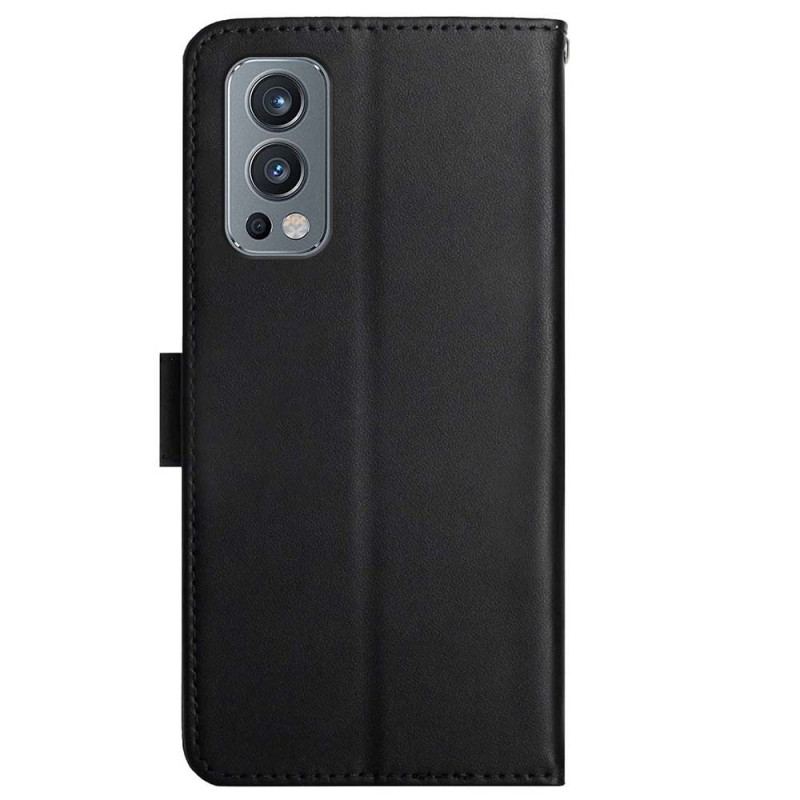 Capa Flip Para OnePlus Nord 2 5G Couro Napa Genuíno