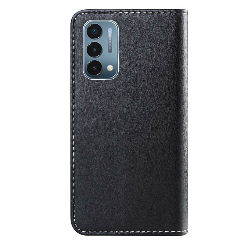 Capa Flip Para OnePlus Nord 2 5G Efeito Couro Tricolor