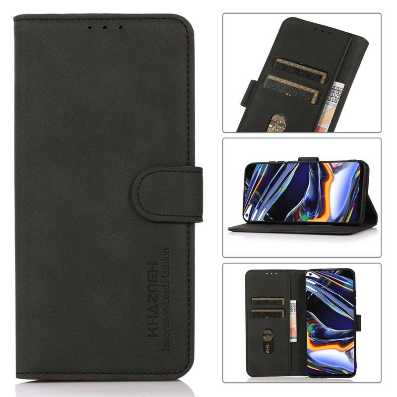 Capa Flip Para OnePlus Nord 2 5G Khazneh Moda Efeito Couro