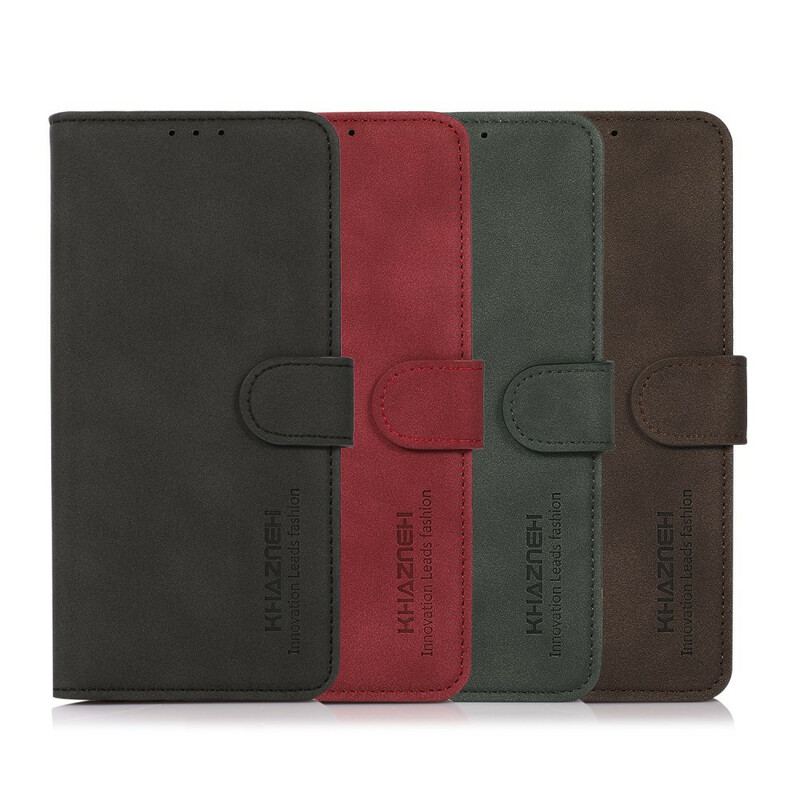 Capa Flip Para OnePlus Nord 2 5G Khazneh Moda Efeito Couro