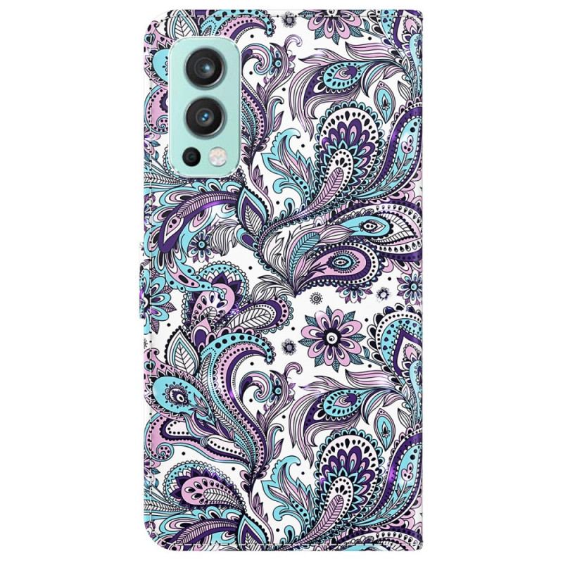 Capa Flip Para OnePlus Nord 2 5G Paisley