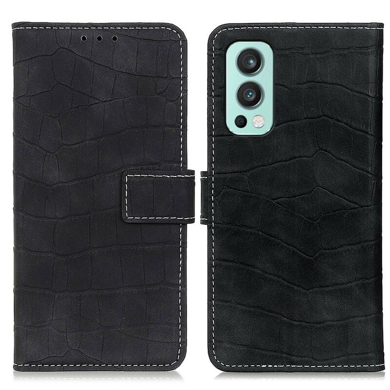 Capa Flip Para OnePlus Nord 2 5G Poder Do Crocodilo