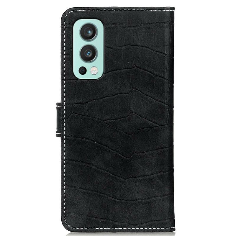 Capa Flip Para OnePlus Nord 2 5G Poder Do Crocodilo