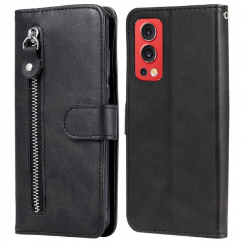 Capa Flip Para OnePlus Nord 2 5G Porta-moedas Vintage