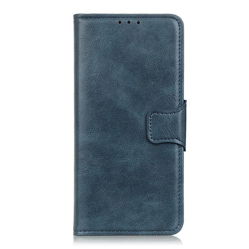 Capa Folio Para OnePlus Nord 2 5G Fecho Reversível Efeito Couro