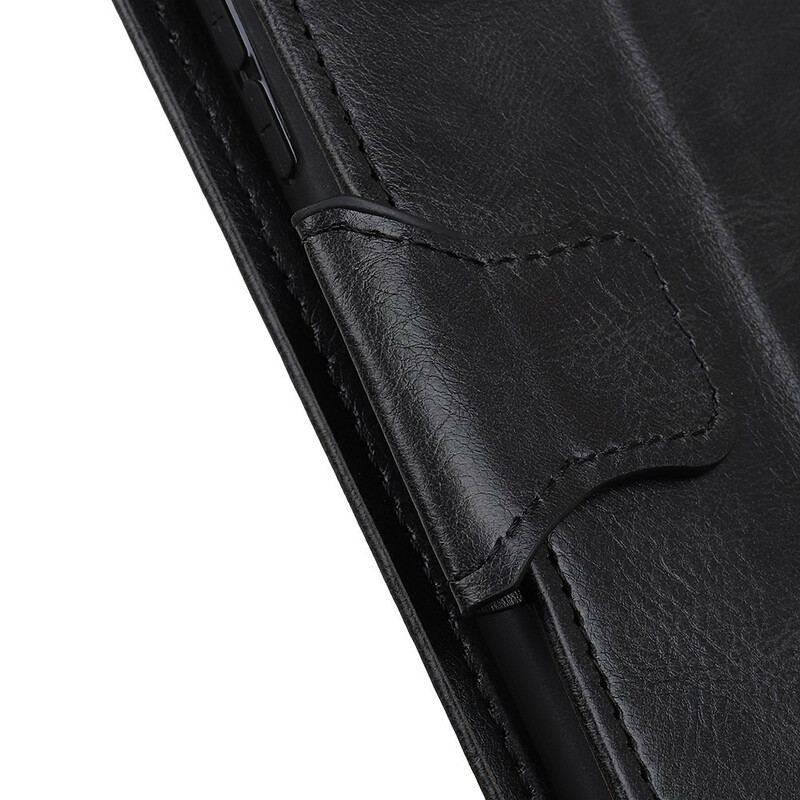 Capa Folio Para OnePlus Nord 2 5G Fecho Reversível Efeito Couro