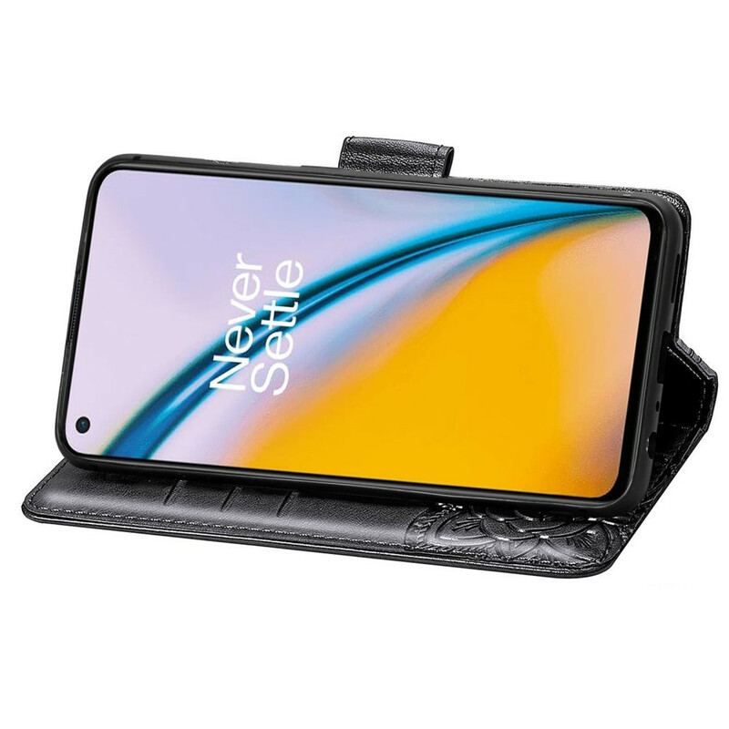 Capa Folio Para OnePlus Nord 2 5G Meia Borboleta