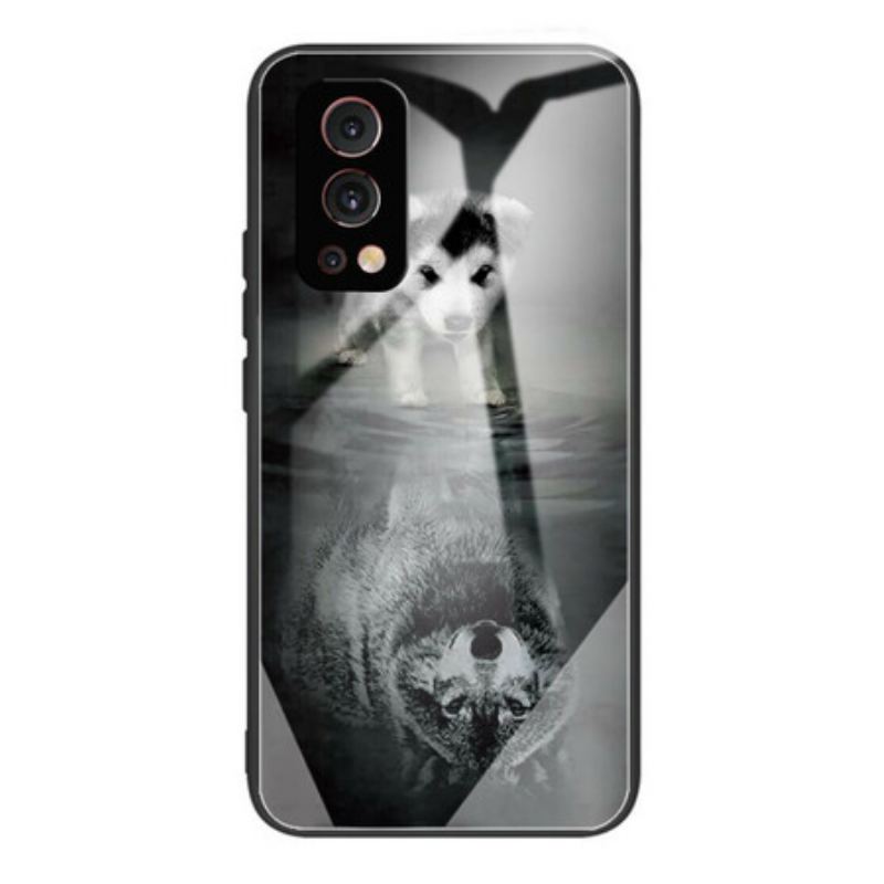 Capa Para OnePlus Nord 2 5G Cachorrinho Sonho De Vidro Temperado