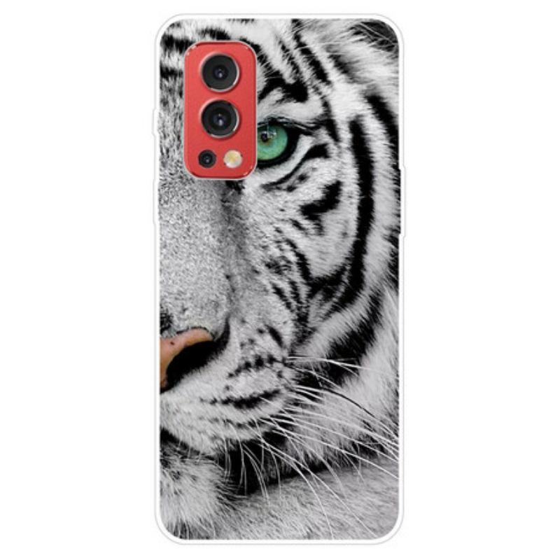 Capa Para OnePlus Nord 2 5G Cara De Tigre