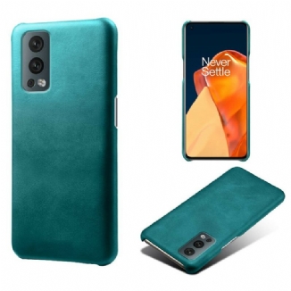 Capa Para OnePlus Nord 2 5G Efeito Couro Ksq