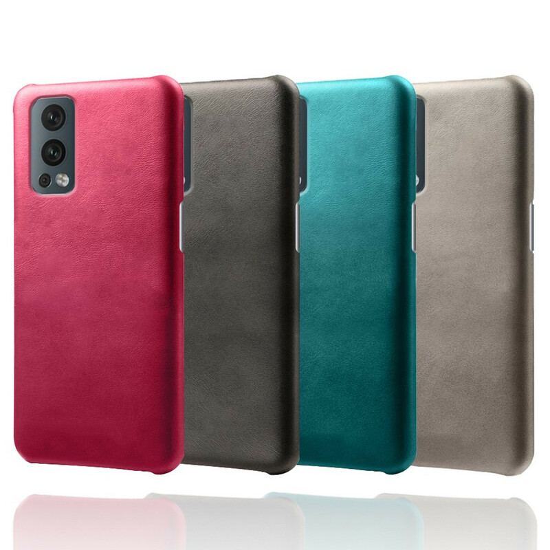 Capa Para OnePlus Nord 2 5G Efeito Couro Ksq