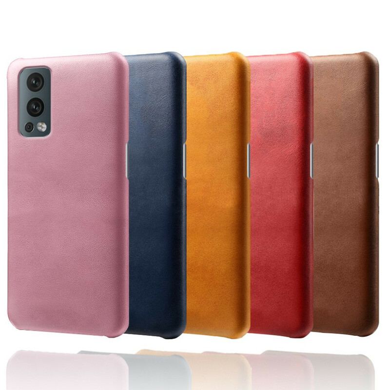 Capa Para OnePlus Nord 2 5G Efeito Couro Ksq