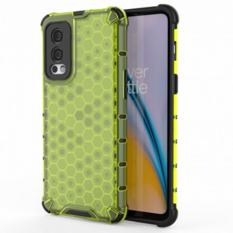 Capa Para OnePlus Nord 2 5G Estilo Favo De Mel