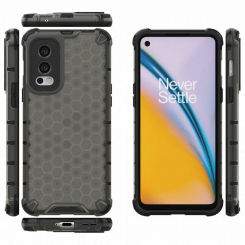 Capa Para OnePlus Nord 2 5G Estilo Favo De Mel