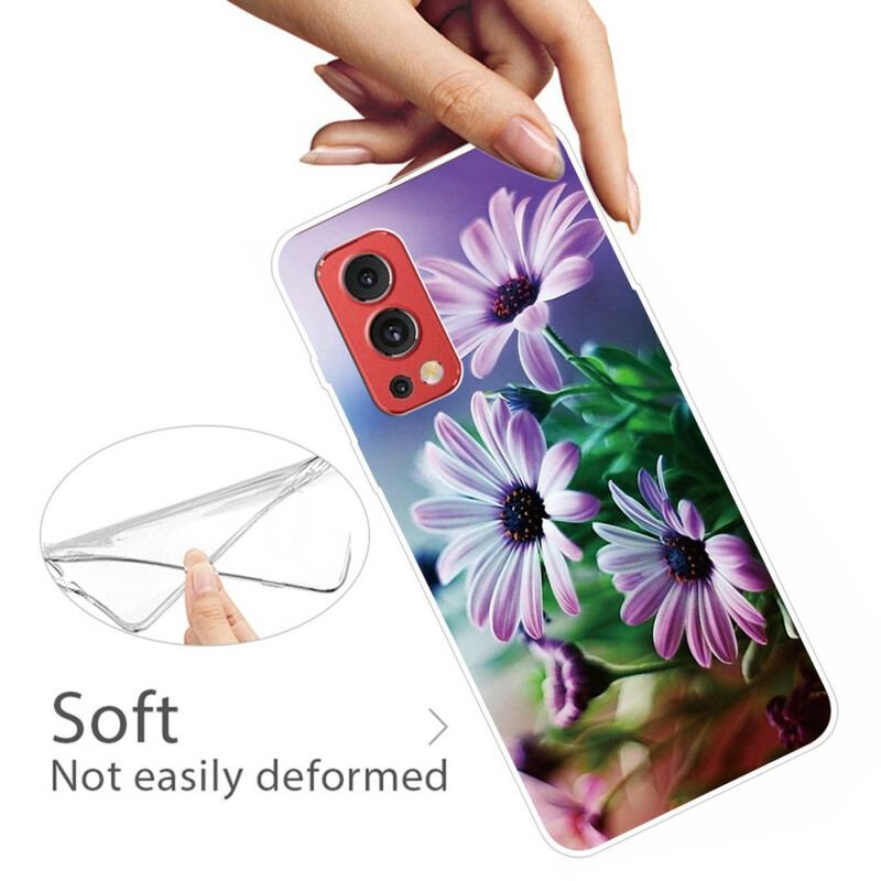 Capa Para OnePlus Nord 2 5G Flores Realistas