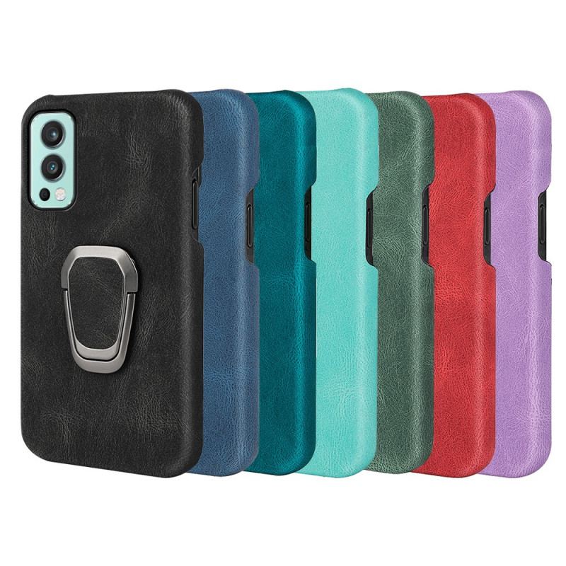 Capa Para OnePlus Nord 2 5G Novas Cores Com Suporte Para Anéis De Efeito De Couro