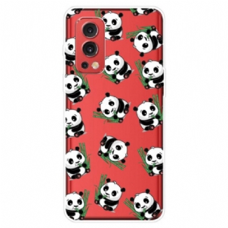 Capa Para OnePlus Nord 2 5G Pequenos Pandas