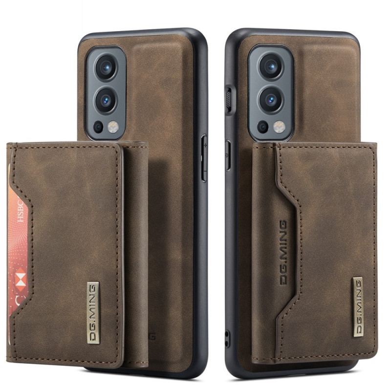 Capa Para OnePlus Nord 2 5G Porta-cartões Destacável Dg.ming