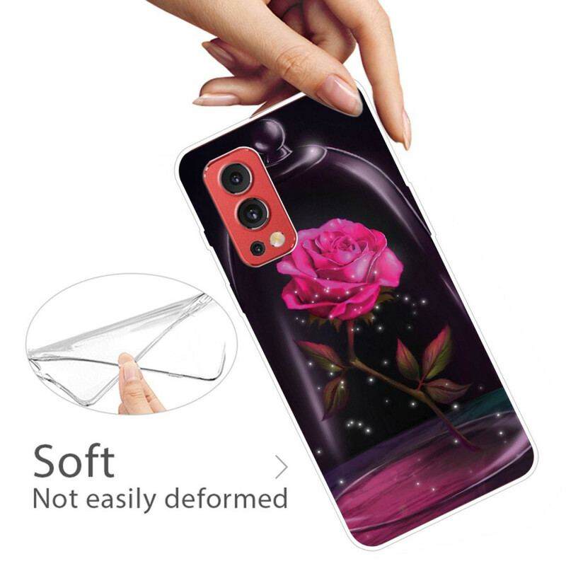 Capa Para OnePlus Nord 2 5G Rosa Mágico