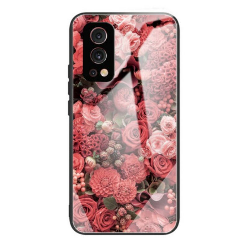 Capa Para OnePlus Nord 2 5G Rose Flowers Vidro Temperado