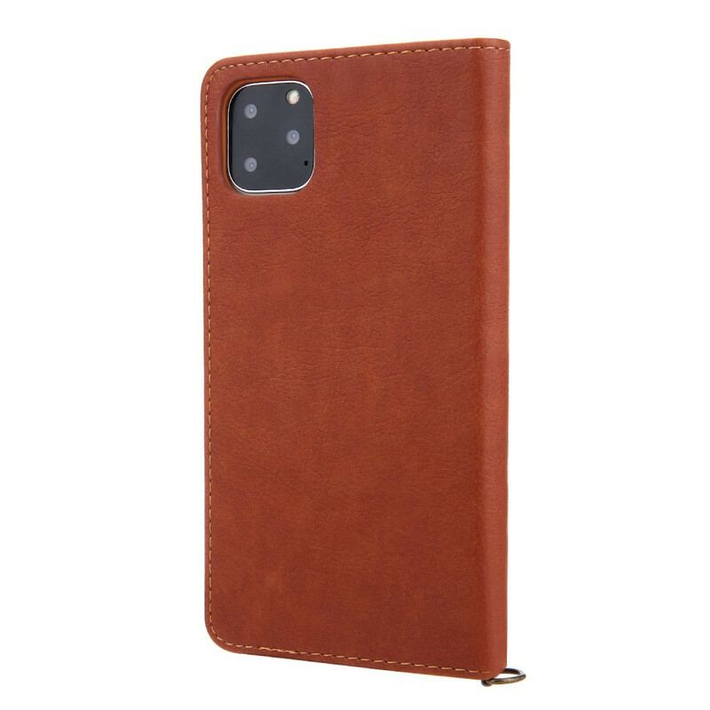 Capa De Celular Para iPhone 11 Pro Flip Estilo De Couro De Primeira Classe