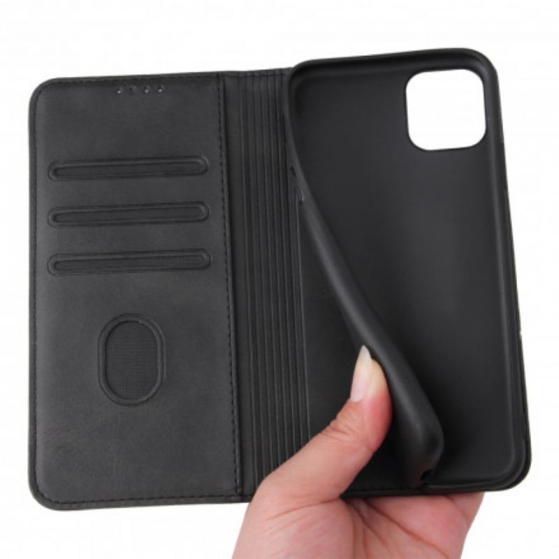 Capa De Celular Para iPhone 11 Pro Flip Estilo Empresarial Com Efeito De Couro Plus