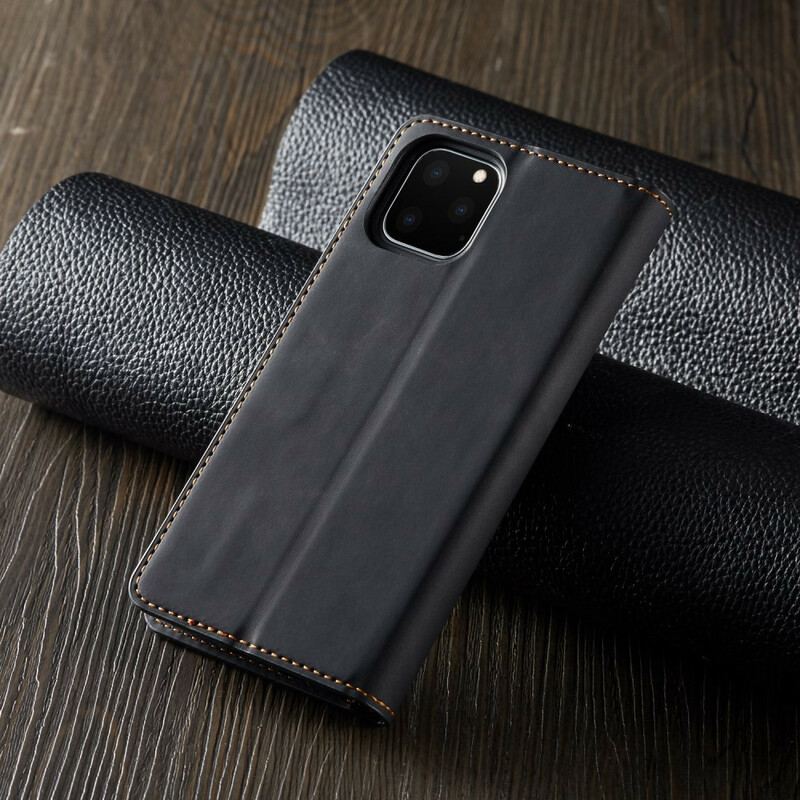 Capa De Celular Para iPhone 11 Pro Flip Forwenw Efeito Couro