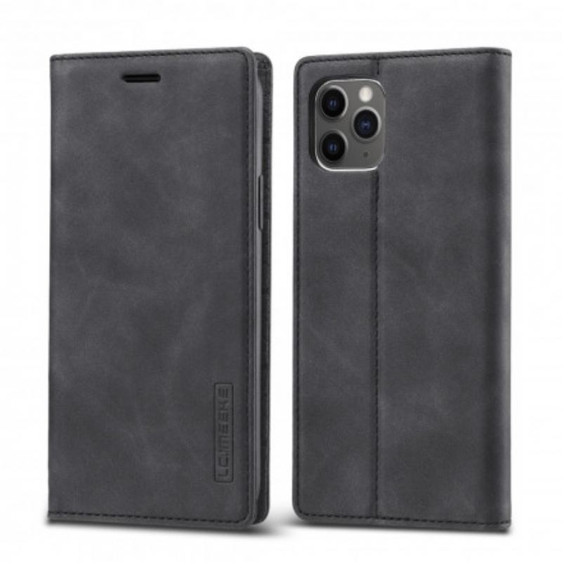 Capa De Celular Para iPhone 11 Pro Flip Lc.imeeke Efeito Couro