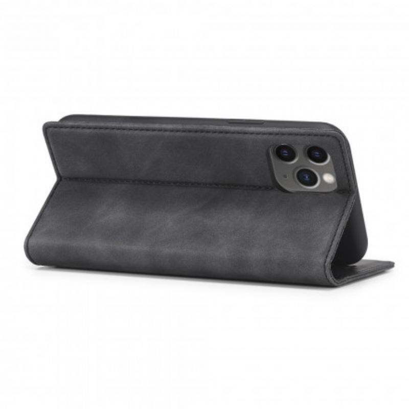 Capa De Celular Para iPhone 11 Pro Flip Lc.imeeke Efeito Couro