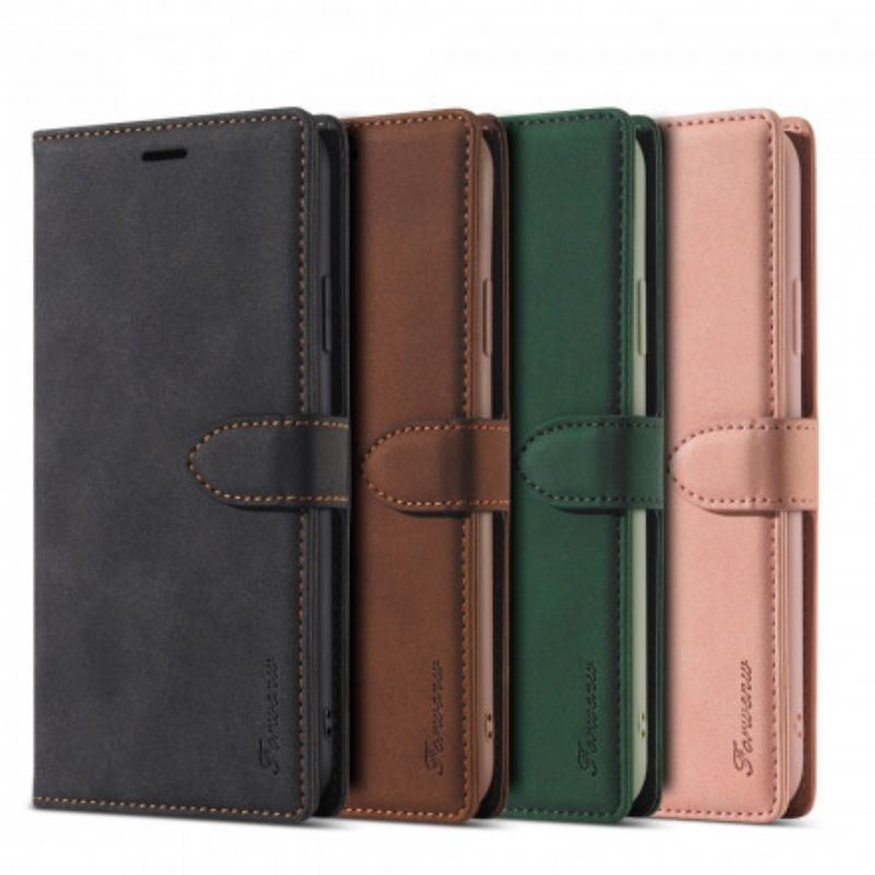 Capa Em Pele Para iPhone 11 Pro Couro Sintético Forwenw