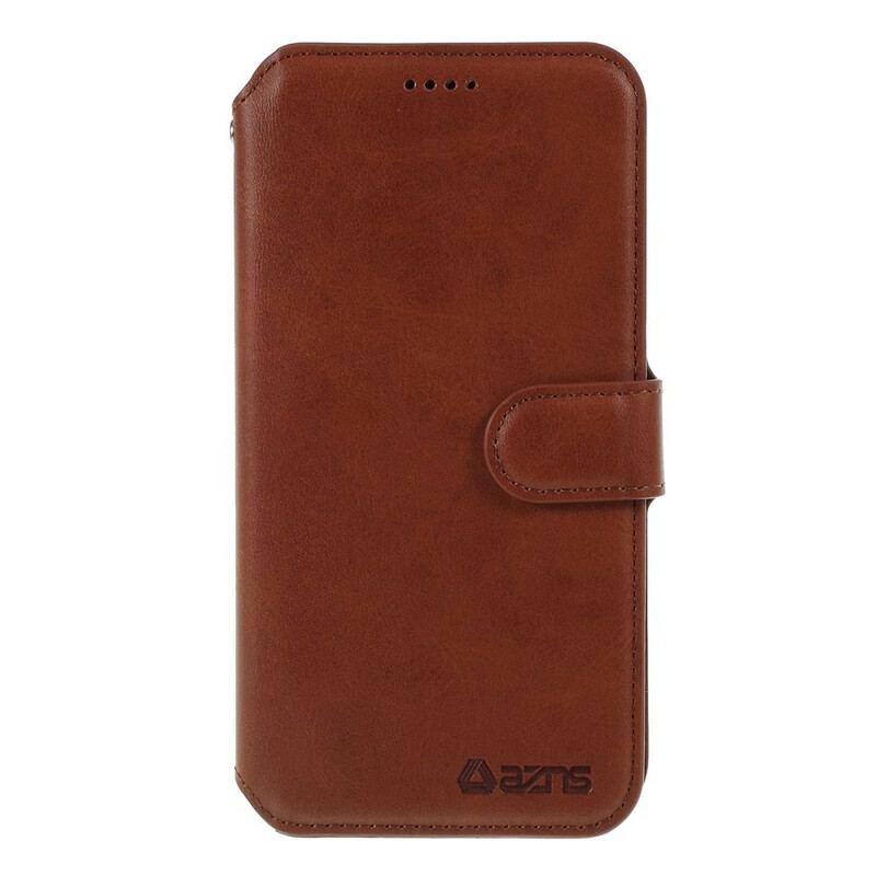 Capa Flip Para iPhone 11 Pro Efeito Couro Azns