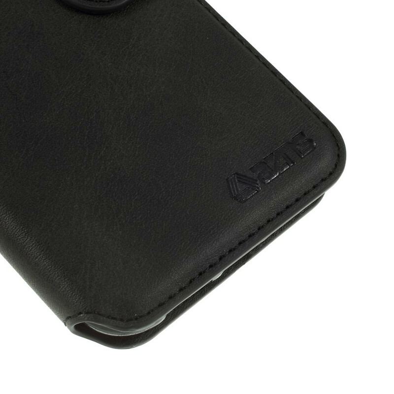 Capa Flip Para iPhone 11 Pro Efeito Couro Azns