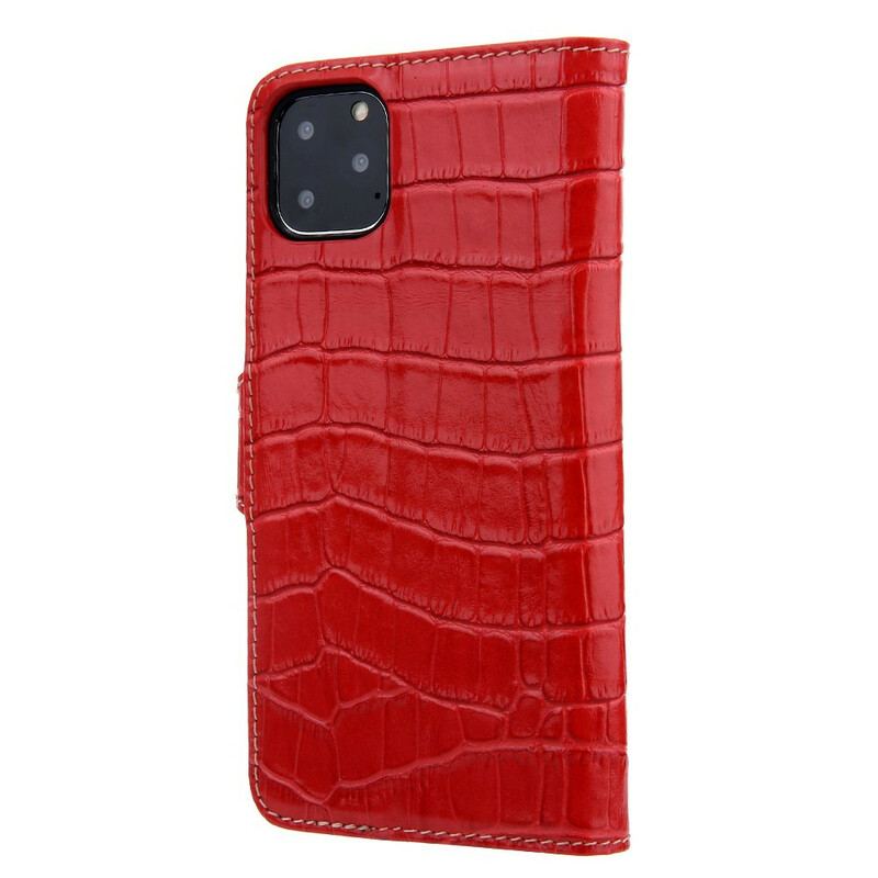 Capa Folio Para iPhone 11 Pro Bonito Croco