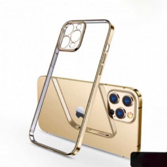 Capa Para iPhone 11 Pro Bordas Estilo Metal Transparente Sulada