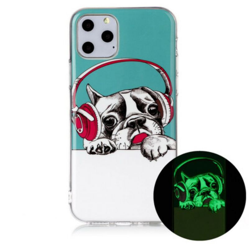 Capa Para iPhone 11 Pro Cão Fluorescente