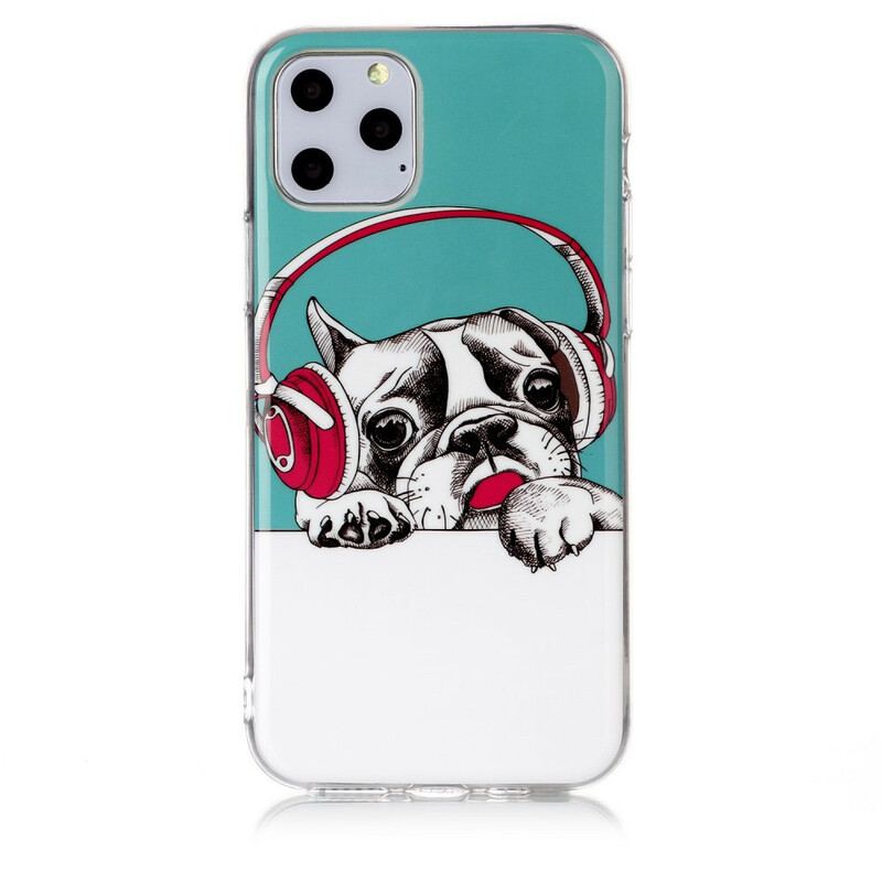 Capa Para iPhone 11 Pro Cão Fluorescente