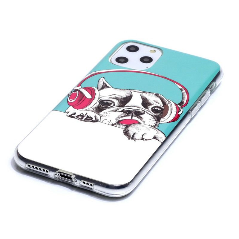 Capa Para iPhone 11 Pro Cão Fluorescente