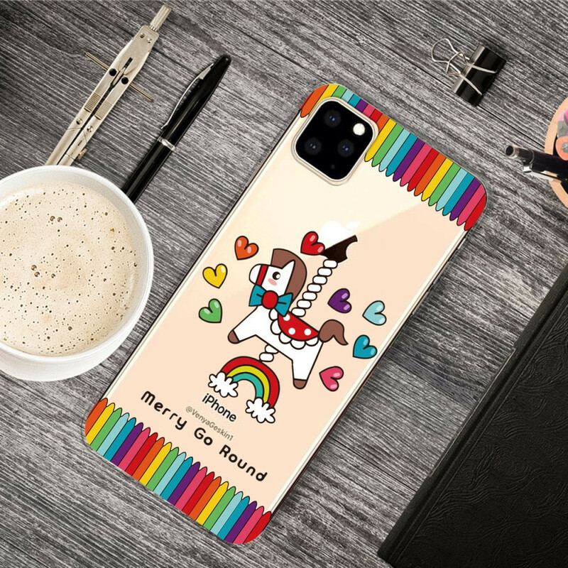 Capa Para iPhone 11 Pro Cavalo E Lápis