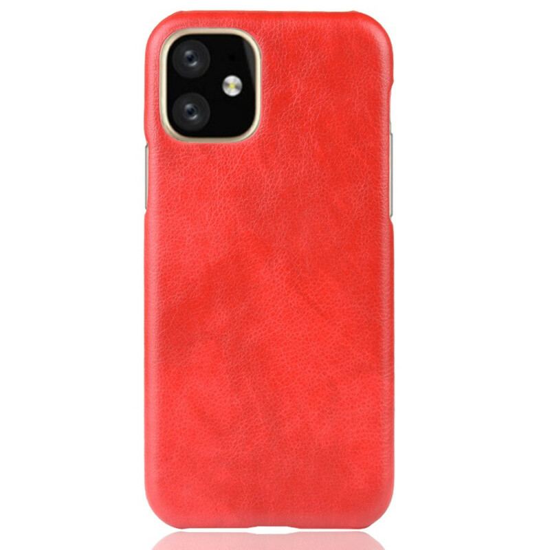 Capa Para iPhone 11 Pro Efeito Couro Lichia