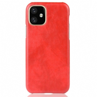 Capa Para iPhone 11 Pro Efeito Couro Lichia