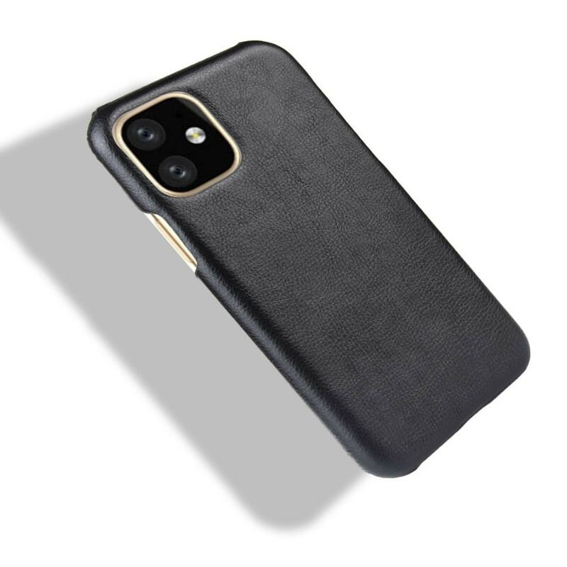 Capa Para iPhone 11 Pro Efeito Couro Lichia