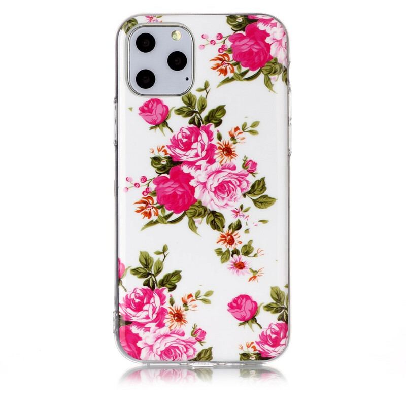 Capa Para iPhone 11 Pro Flores Da Liberdade Fluorescentes