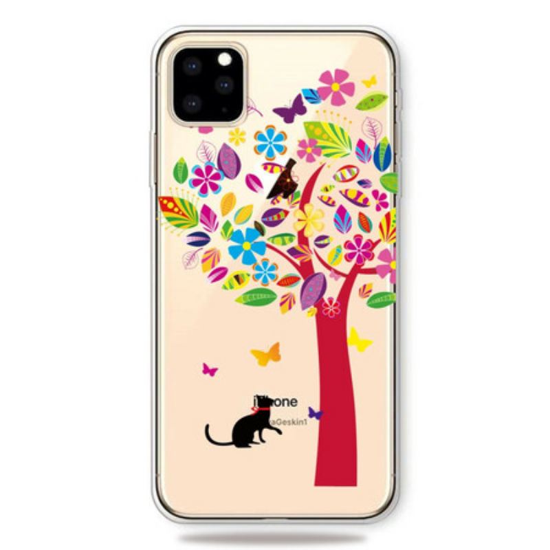 Capa Para iPhone 11 Pro Gato Sob A Árvore