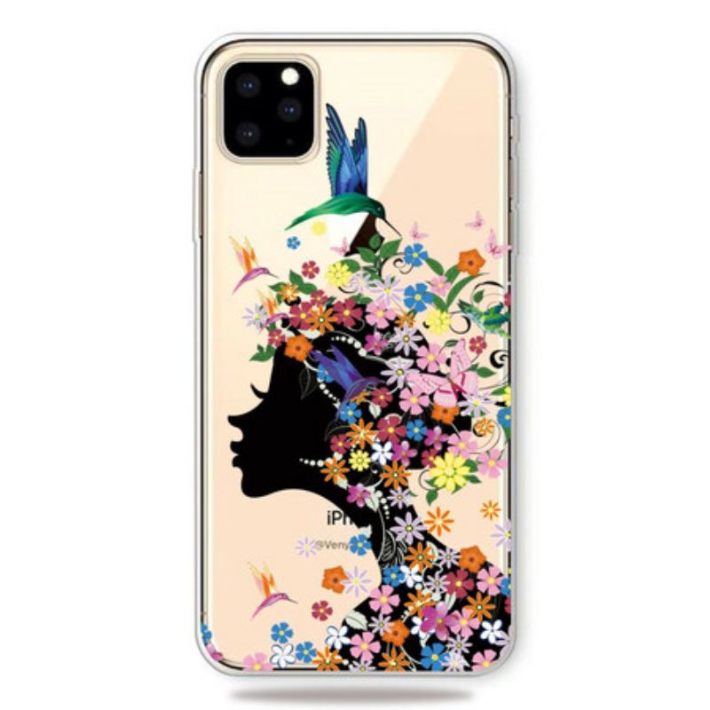 Capa Para iPhone 11 Pro Linda Cabeça De Flor