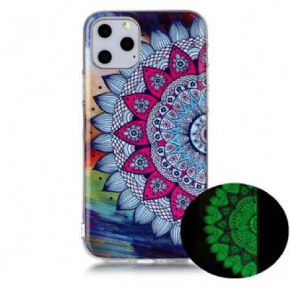 Capa Para iPhone 11 Pro Mandala Colorida Fluorescente