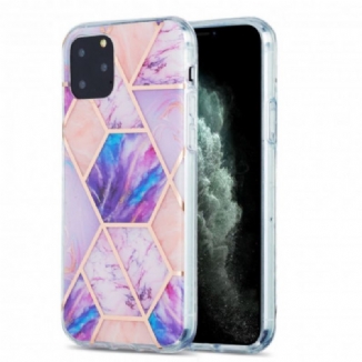 Capa Para iPhone 11 Pro Mármore Geométrico Chamativo