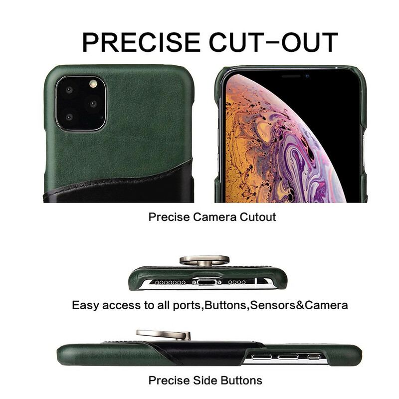 Capa Para iPhone 11 Pro Porta-cartões E Porta-anel Fierre Shann