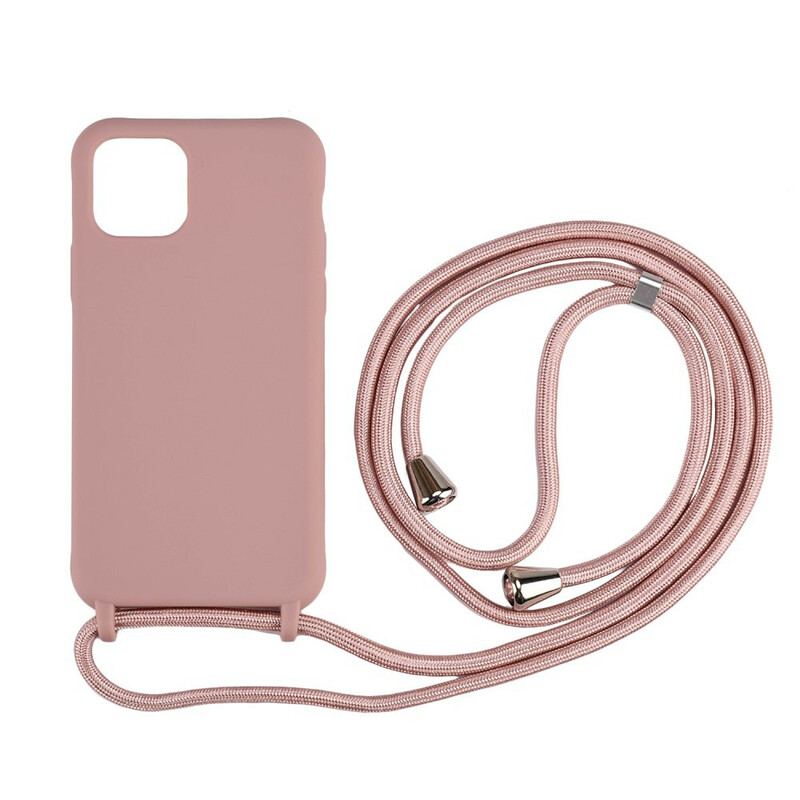 Capa Para iPhone 11 Pro Silicone E Cordão