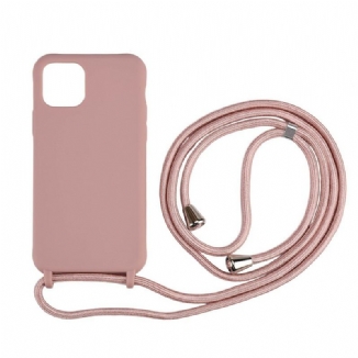 Capa Para iPhone 11 Pro Silicone E Cordão